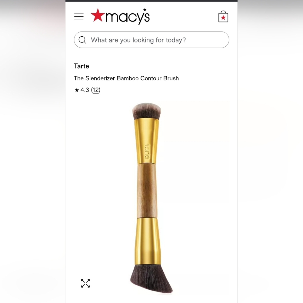 New Tarte Gold and Brown Bamboo Contour Brush